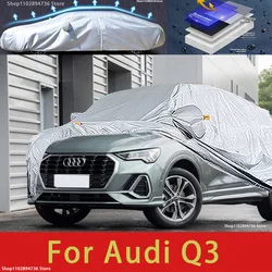 For Audi Q3 one layer Outdoor Protection Full Car Covers Snow Cover Sunshade Waterproof Dustproof Exterior Car accessories
