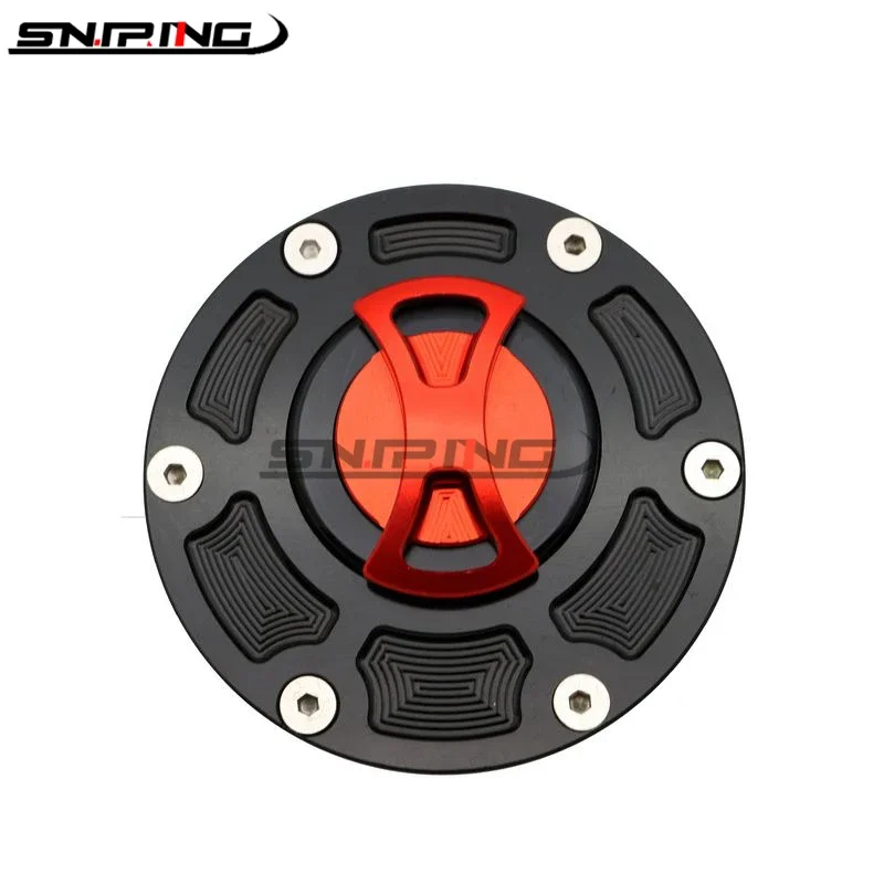 For Aprilia RS125 RS250 RSV1000 Mille Shiver 750 Tuono 1000 CNC aluminum Motorcycle modification keyless fuel tank cover