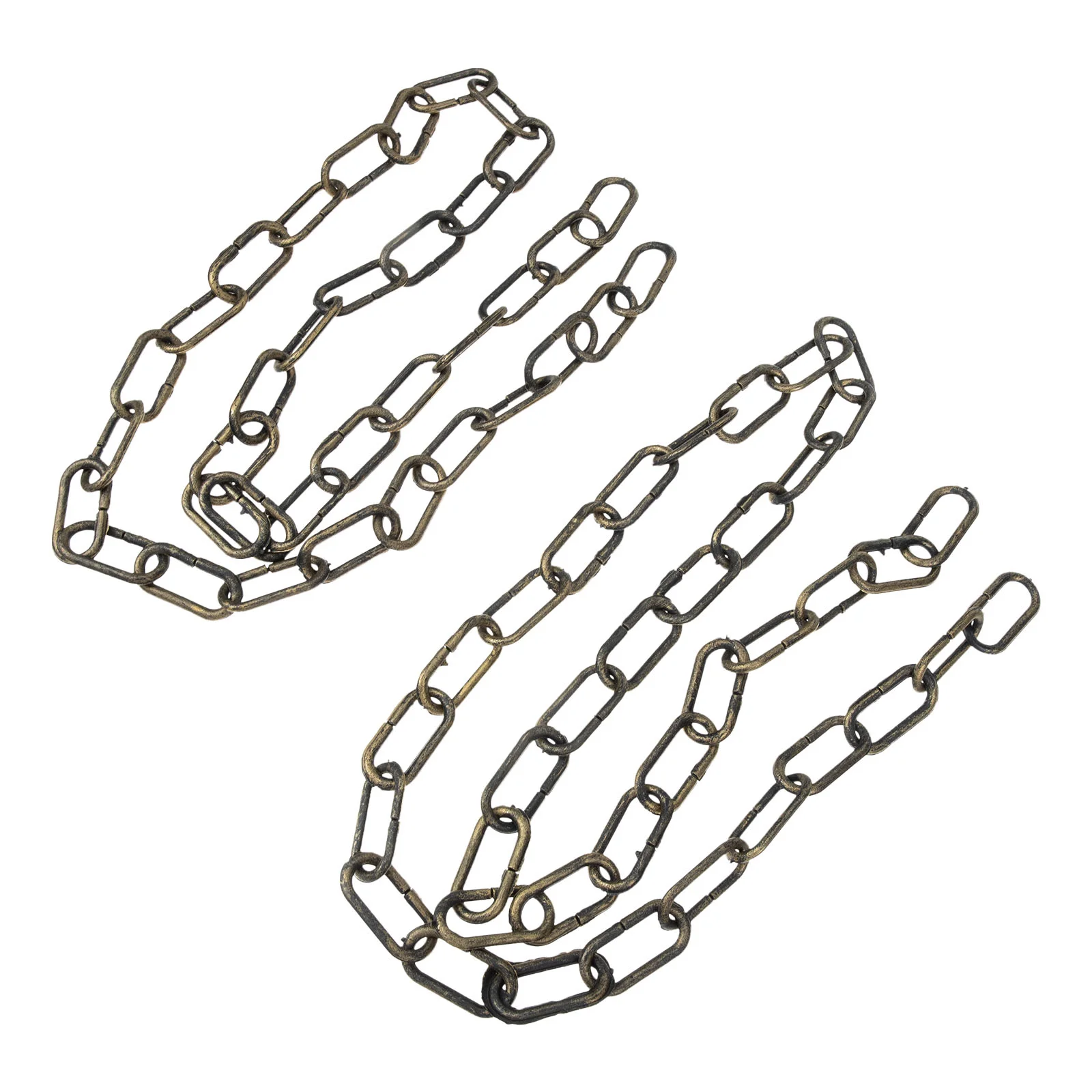 2 Pcs Simulated Iron Chain Halloween Accessory Prop Plastic Barrier Chains Accessories Decoration Fetters Party Pe Costume