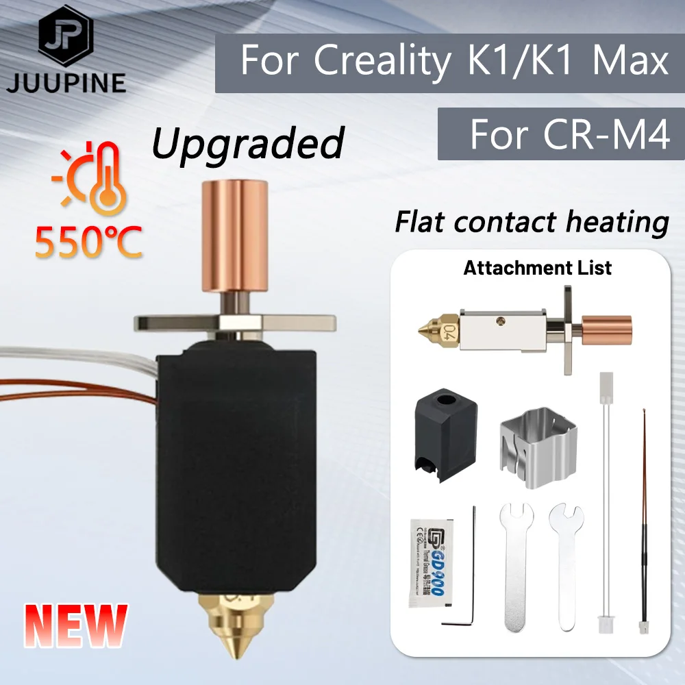 Для Creality Hotend CR-M4 K1 K1 Max Hotend Kit керамический нагревательный блок для Creality K1 обновленный Hotend сопло из меди