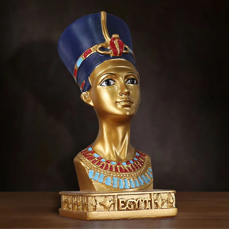 Egyptian figure resin Statue handicrafts ornaments,retro home decoration gift,travel souvenir,pharaoh Sculpture empress Figurine