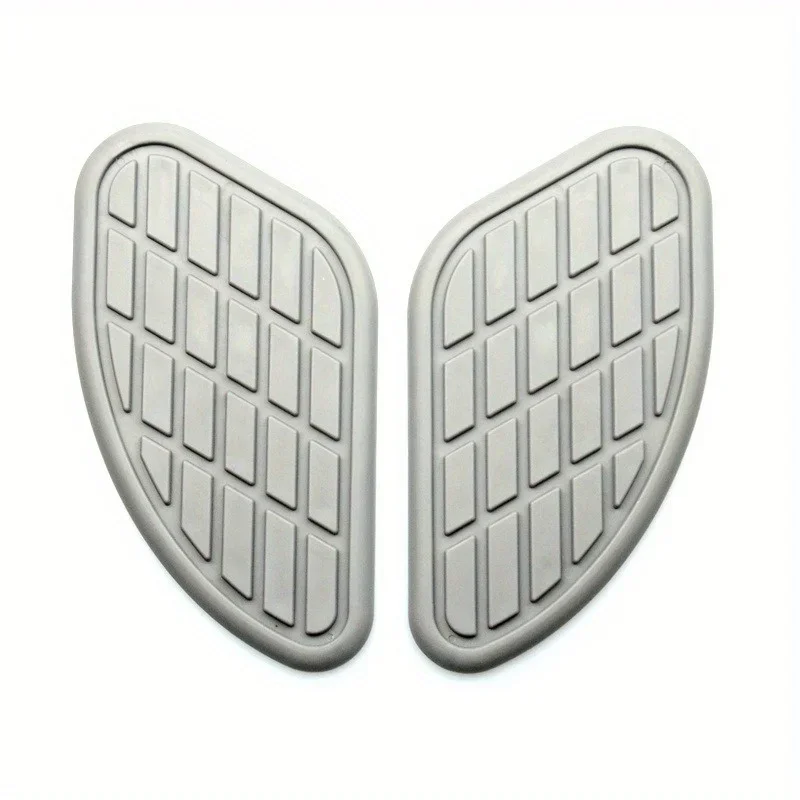 2Pcs Retro Motorcycle Cafe Racer Gas Fuel Tank Rubber Sticker Protector Knee Tank Pad Grip Decal for Honda Yamaha Harley