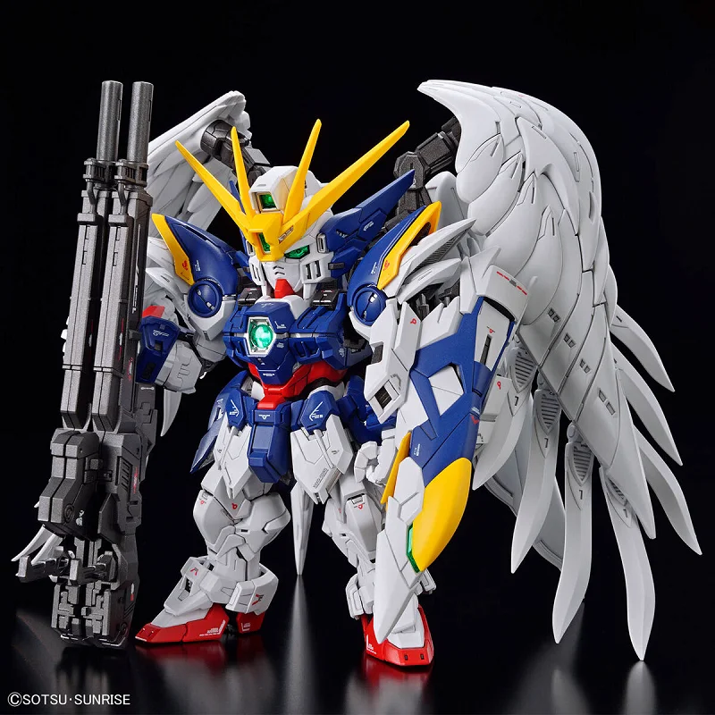 In Stock Bandai MGSD WING GUNDAM ZERO EW Gunpla Anime Assembly Model Action Toy Figures Holiday Christmas Gifts for Children