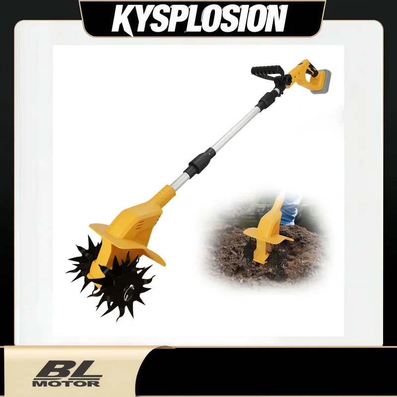 

Аккумуляторный бесщеточный культиватор для сада 330 об/мин, совместимый с аккумулятором DeWalt 20В, портативный роторный культиватор, электроинструмент