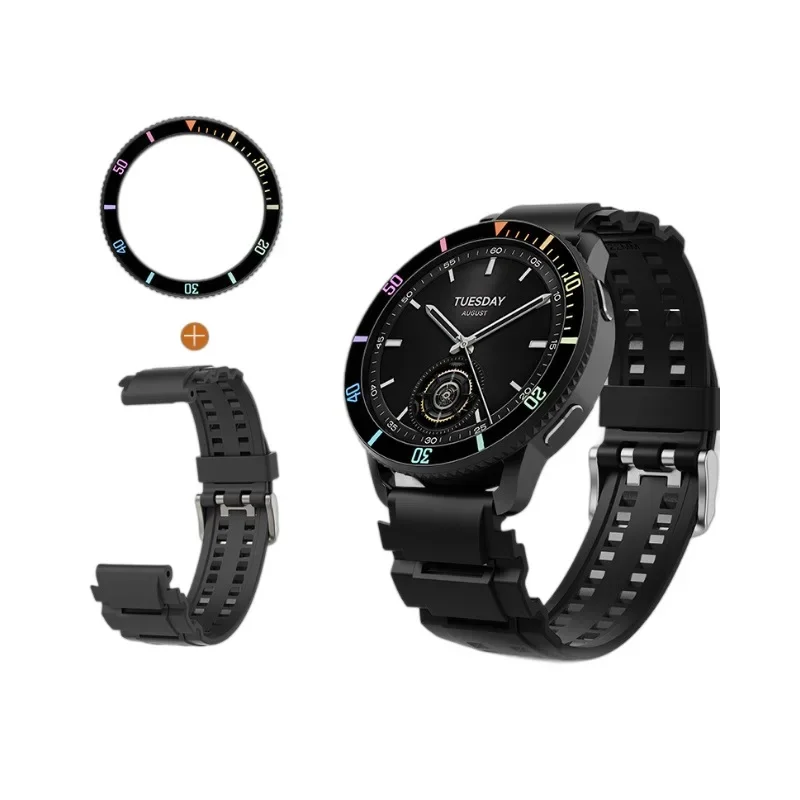 ساعة S4 مناسبة لساعة Xiaomi S3 بإطار زجاجي لساعة XiaomiS3 وحزام حماية