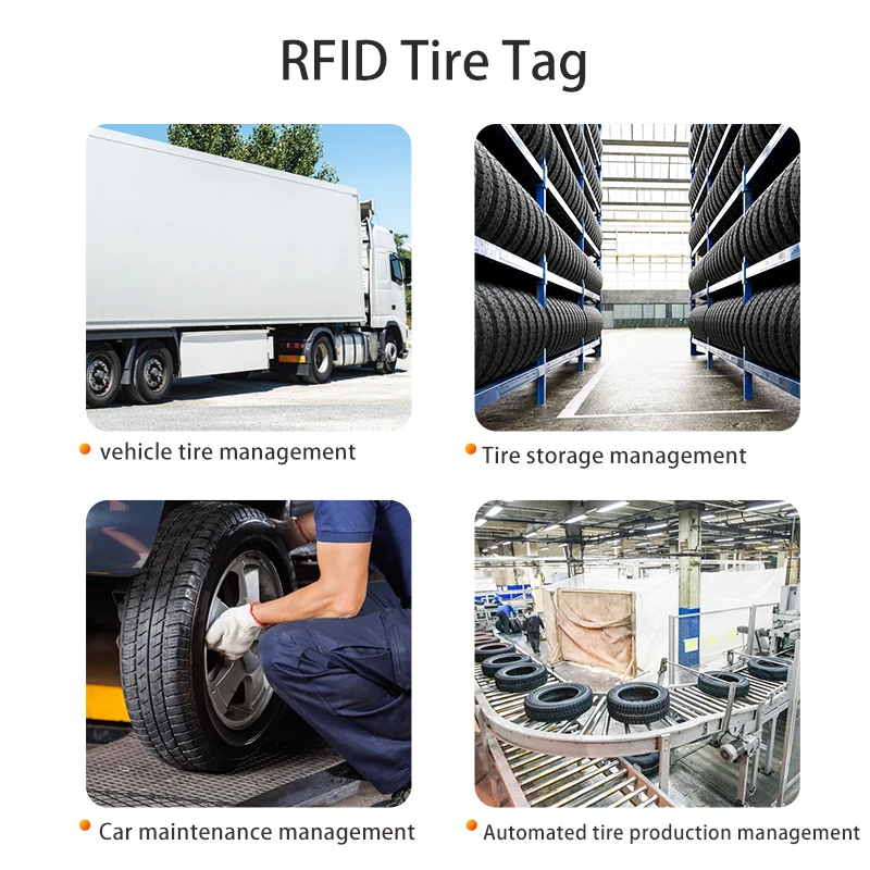 10 stks UHF RFID Rubber Materiaal Tag Auto Inventaris Tracking Monitoring Management UHF RFID Band Tags