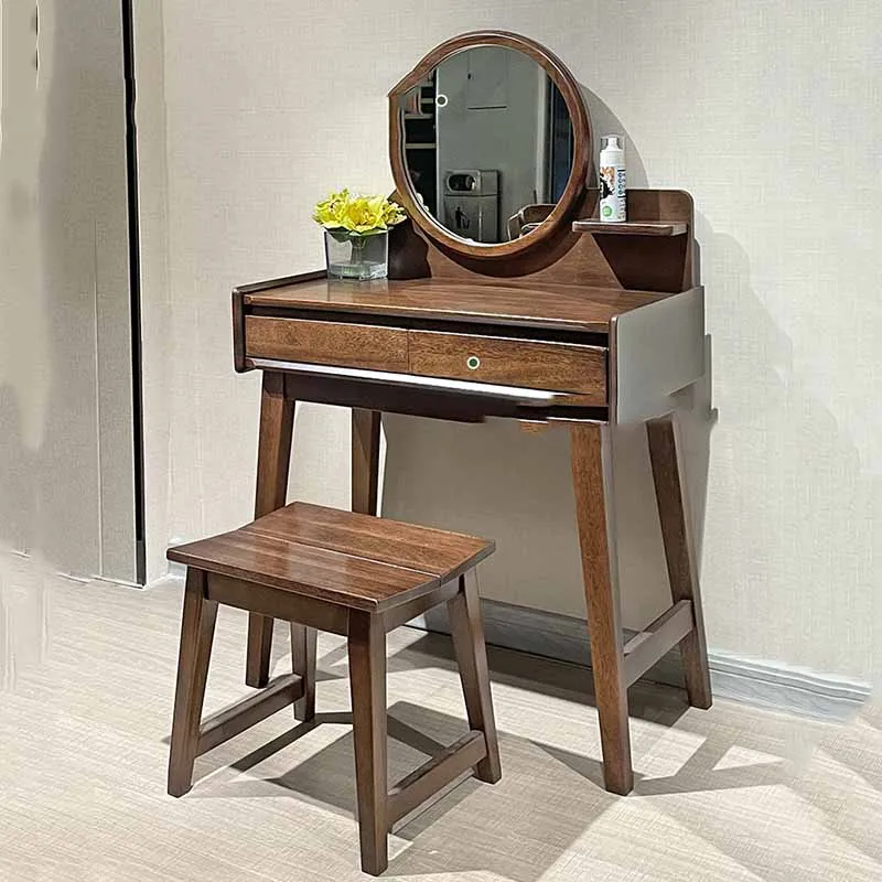 

Stool Drawers Dresser Eithe Storage Box Brown Large Luxury Makeup Dressing Table Mirror Living Room Comoda Pra Quarto Furniture