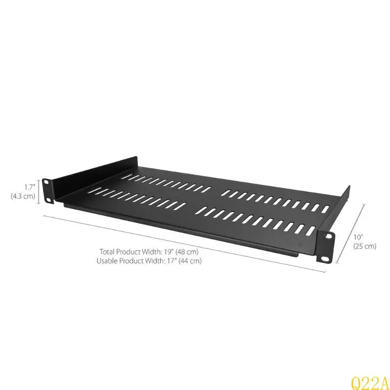 Q22A 1U Server Rack Universal Vented Tablett für 19 -Zoll -Rack & Kabinett