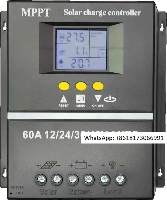 

Солнечный контроллер MPPT 12V24V48V60A100A интеллектуальный автоматический универсальный фотоэлектрический бытовой контроллер