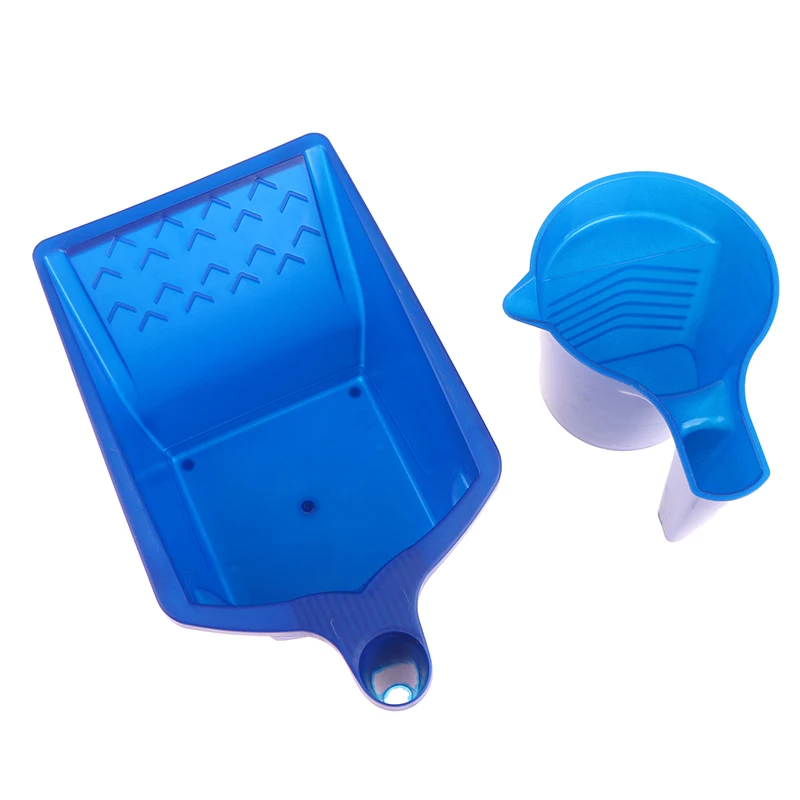 1Pcs Roller Brush Holding Paint Cup New Material Convenient Construction Blue Plastic Paint Tray Paint Tool Set S/L