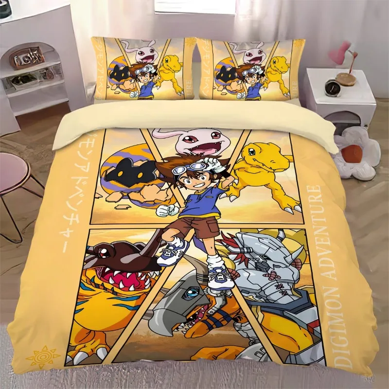 digimon-–-lit-peripherique-d'anime-quatre-pieces-housse-de-couette-creative-imprimee-de-dessin-anime-dortoir-d'etudiants-ensemble-de-literie-simple-de-grande-valeur