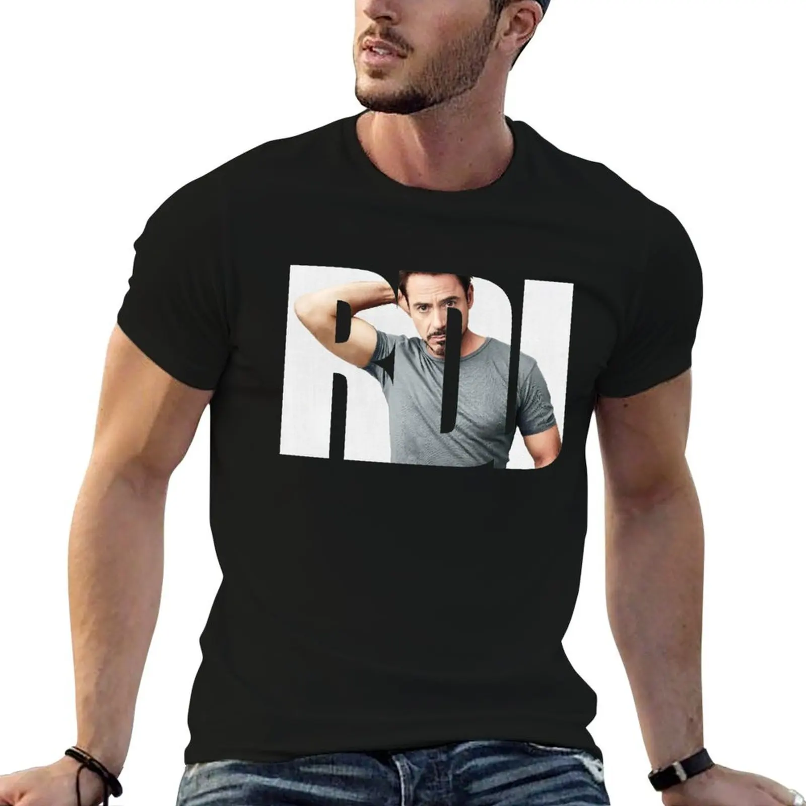 

RDJ T-Shirt t shirts for man pack cotton t shirts for man graphic funny man t shirt summer T-shirt