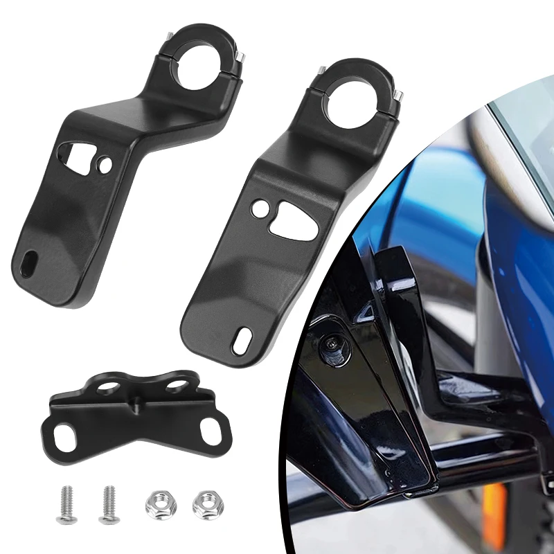 

For Harley Low Rider ST FXLRST 2022 2023 2024-UP Motorcycle Accessories Black Front Full Fairing Support Bracket Mount Kit 2 PCS