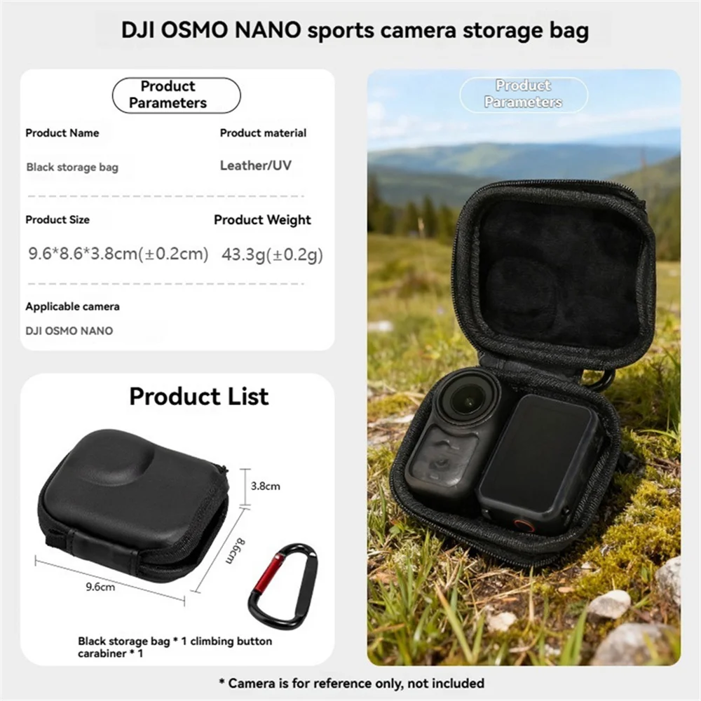 

For DJI NANO Storage Bag Set Universal EVA Oxford Cloth Portable Protective Carry Case Mini Action Cameras Accessories