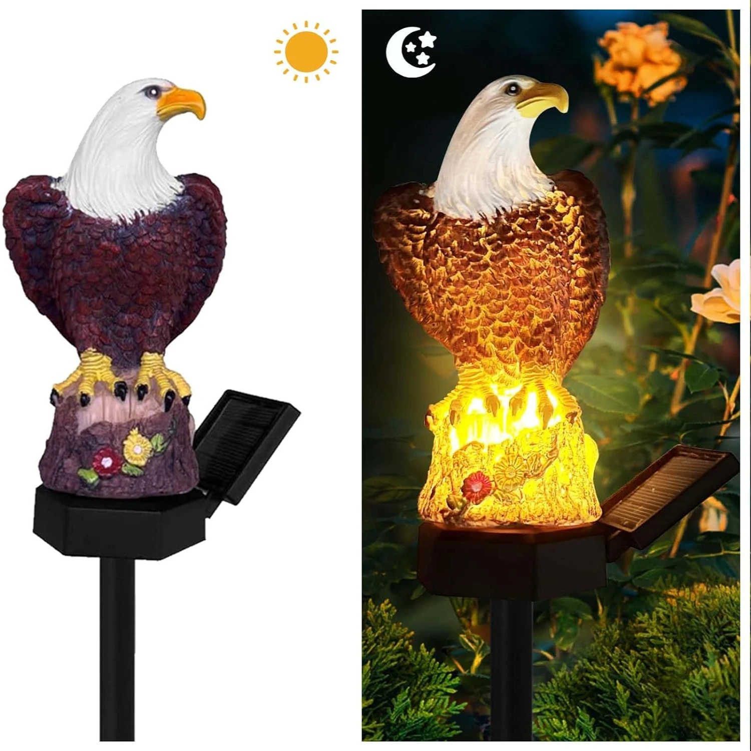 Enchanting, Beautiful, and Stylish Solar Eagle Garden Lights - Perfect Decorative LED Path Lights for Outdoor Use, Exquisite Sol