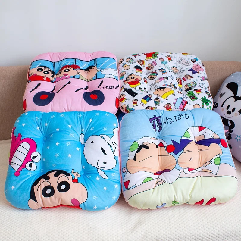 Coussin de siège imprimé Crayon Shin-chan, coussin de dossier assis Kawaii, chaise, chambre à coucher, salle à manger, décoration de maison, baie vitrée