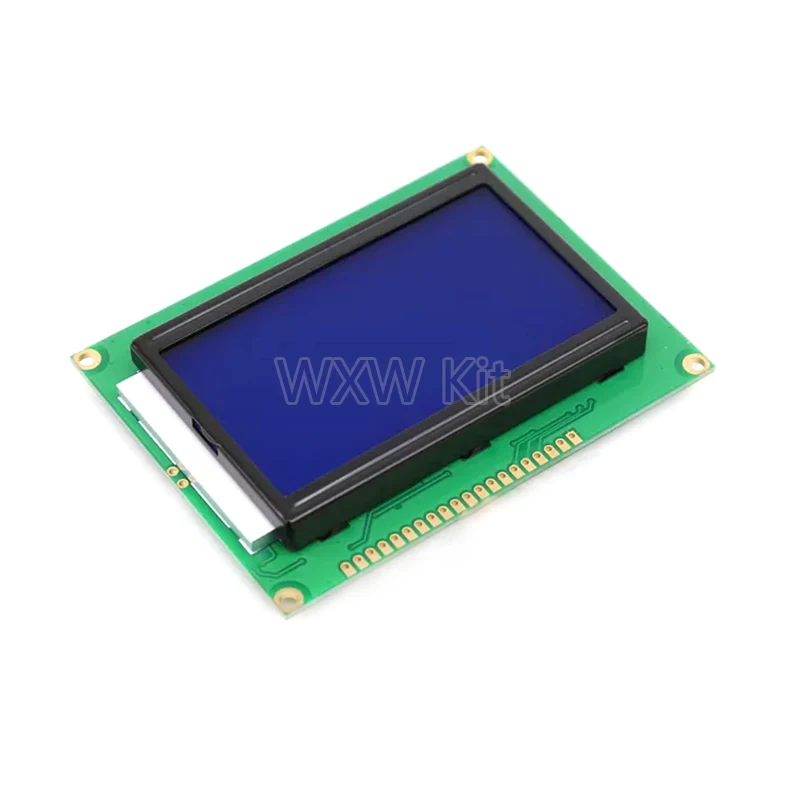 128*64 DOTS LCD Module 5V Blue Screen 12864 LCD with Backlight ST7920 Parallel Port LCD12864 for Arduino