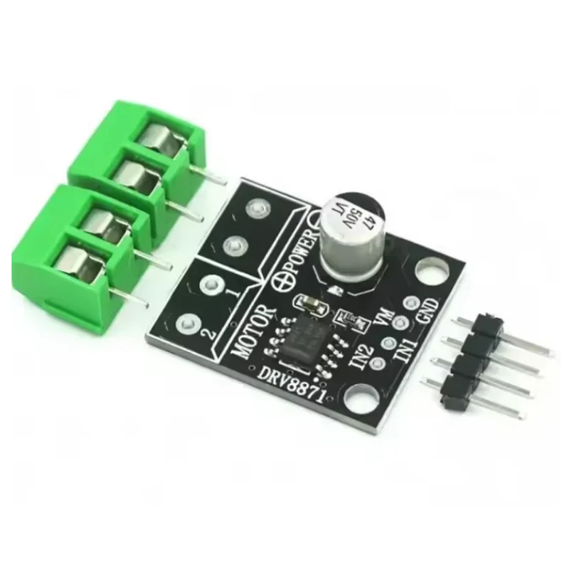 DRV8871 H-Bridge Brushed DC Motor Driver Breakout Board For Arduino PWM Control 3.6A Max Internal Current Sense 6.5V To 45V