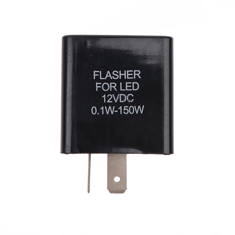 Motorcycle Accessories 2 Pin LED Flasher Relay With Buzzer 12V Adjustable Frequency Of Turn Signals Blinker Indicator Relays