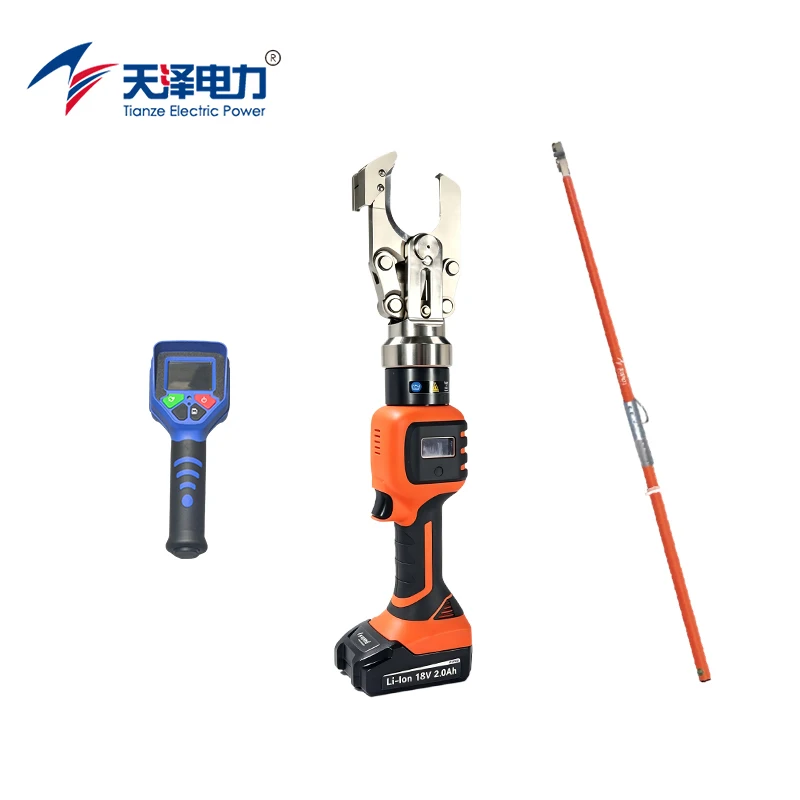 B50-TC50S-KV Insulated Battery Hydraulic Cable Cutter Wireless Remote Control Electric Wire Cutting Tool Max 50mm