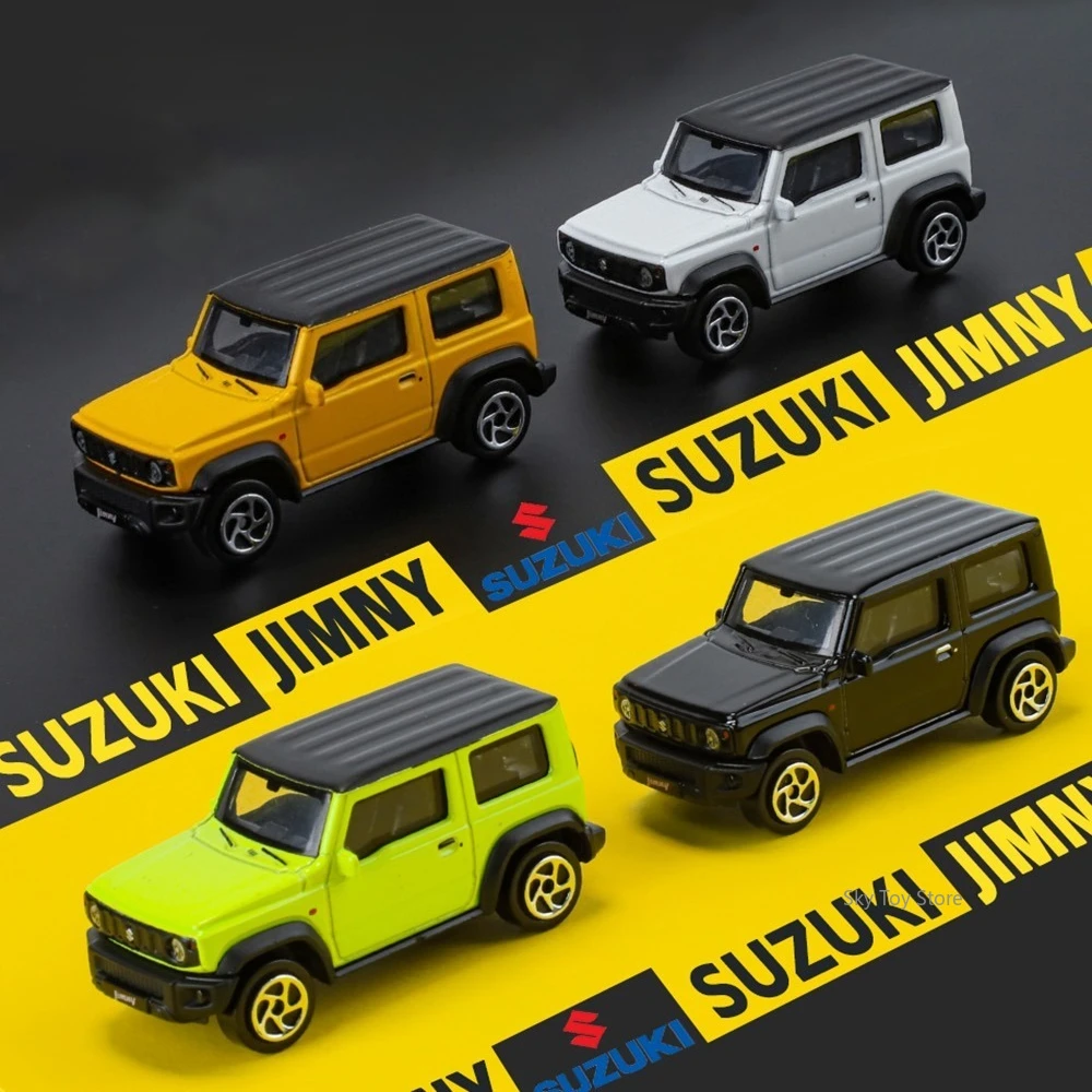1:52スズキ ジムニー 2021 ミニカー おもちゃ ダイキャスト 合金モデル 四輪サスペンション ホイールスライド式 前進走行可能 車 コレクション ホビー