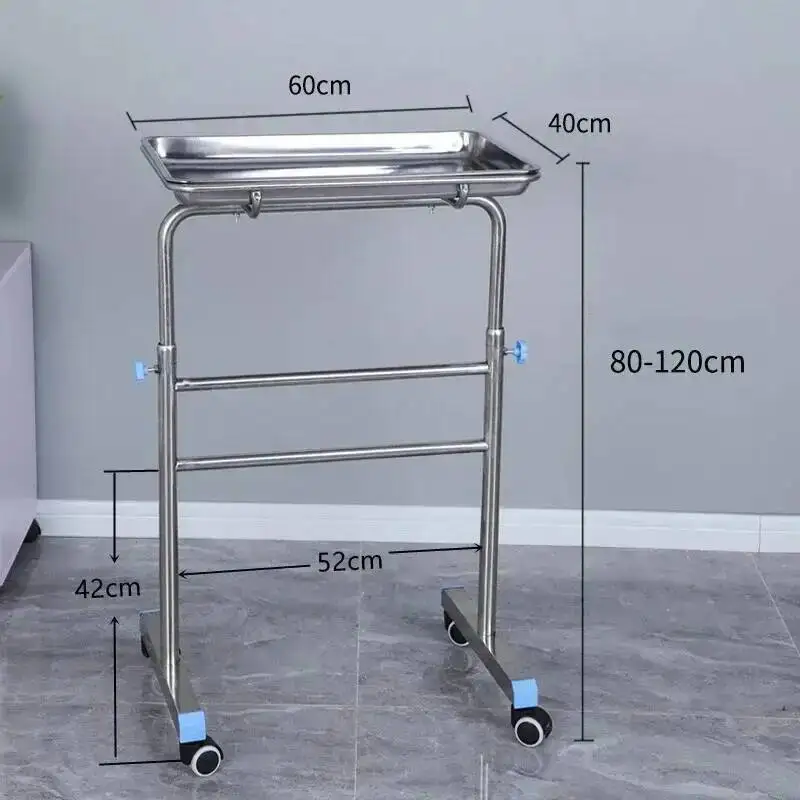 صينية متجر التجميل، رف من الفولاذ المقاوم للصدأ، عربة مستشفى الحلاقة، عربة جراحة طبية من الفولاذ، أثاث عربة صالون رولفاجن #6