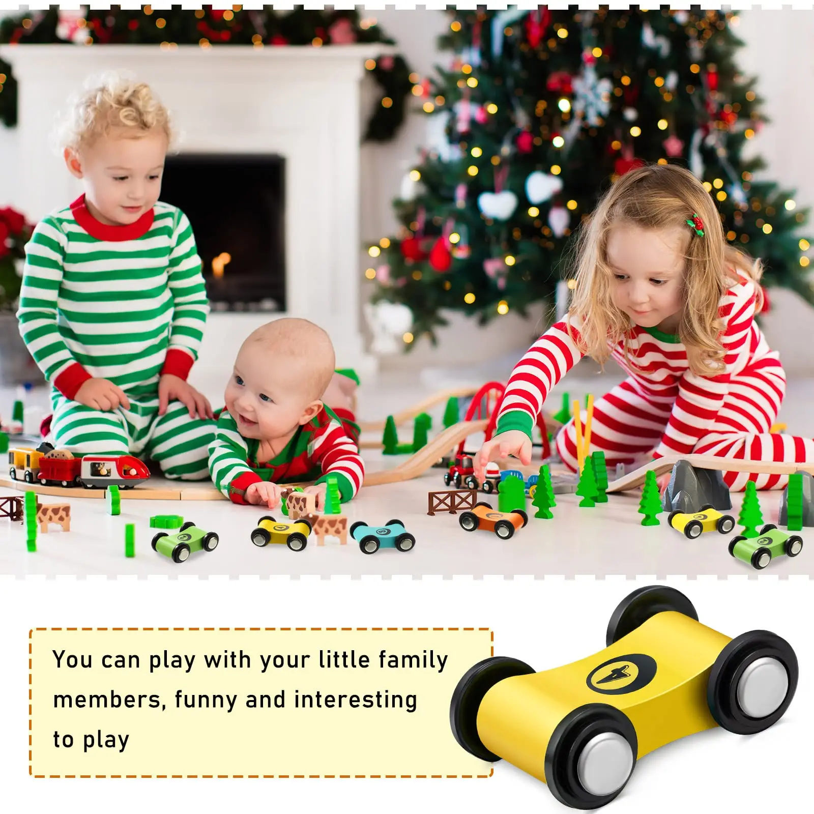 1/4 Stuks Mini Houten Zweefvliegen Auto Speelgoed Oprit Race Mini Slide Track Auto Games Vervanging Auto Kleurrijke leuke Model Voertuig Speelgoed Voor Jongen