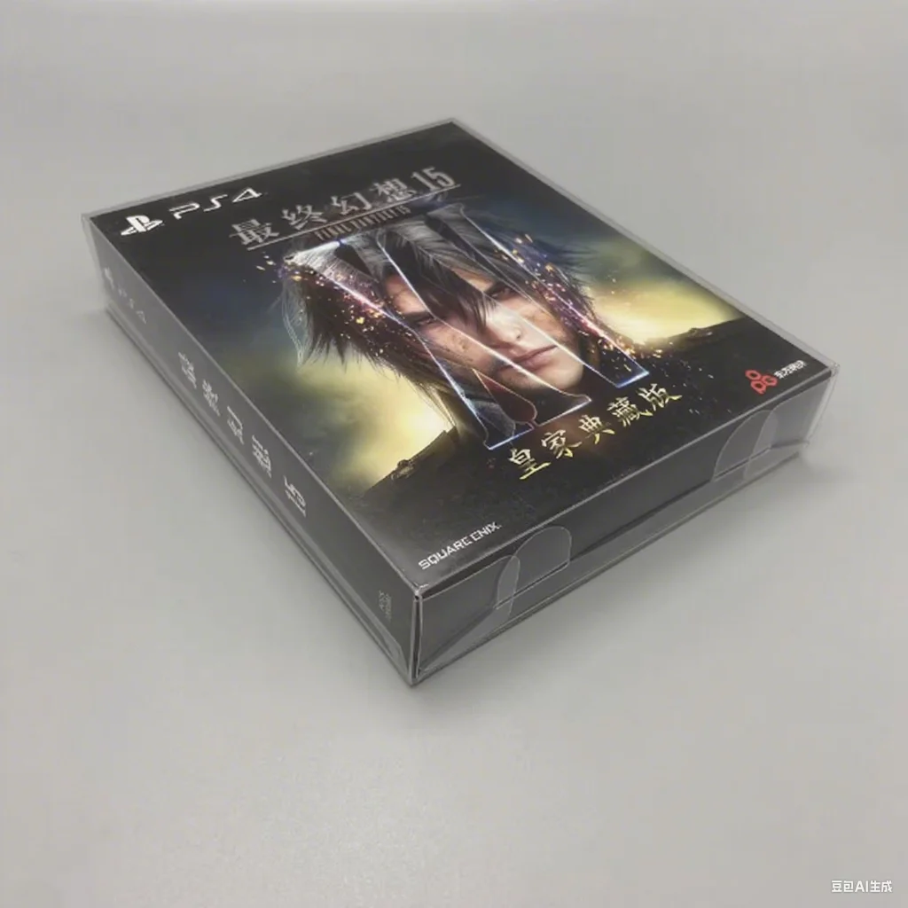 100pcs PET Transparent display box for PS4 Final Fantasy 15 game storage collection box