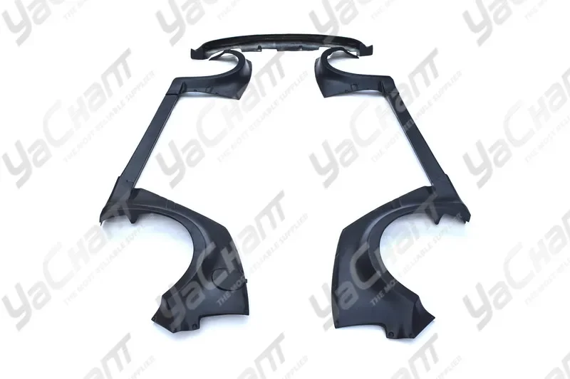 FRP Fiber Glass M&M Style Wide Body Kit Fit For 1996-2000 Civic EK Hatchback Racing Hyper Lip Fender Flare Side Skirt