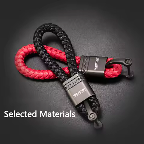 Hot Deal Key Chain Ring Accessories for Ducati Monster 600 620 696 796 797 821 937 950 Motorcycle Braided Rope Keyring Keychain
