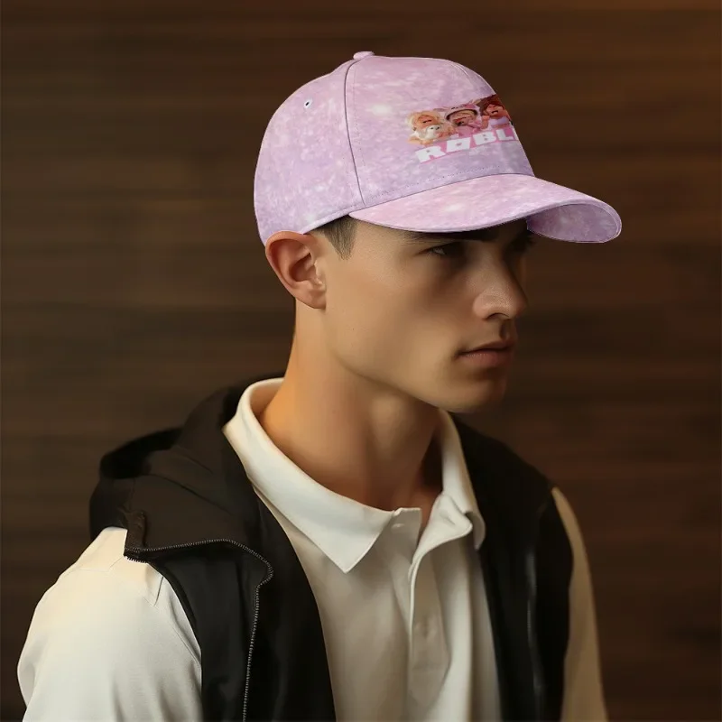 

Бейсболка Roblox в стиле аниме с принтом, кепка-козырек, кепка с защитой от солнца, полностью принтованная, для взрослых и детей, повседневные товары первой необходимости