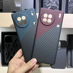 carbon fiber case For VIVO X90 Pro Plus Lens Protective Pure Amirad Fiber Cover Luxury Back Cover For VIVO X90 Pro Phone Shell