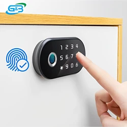 Smart Biometric Lock Cabinet, Fechamento de impressão digital e Segurança-Proteção, IC Card, Senha Lock, Casa