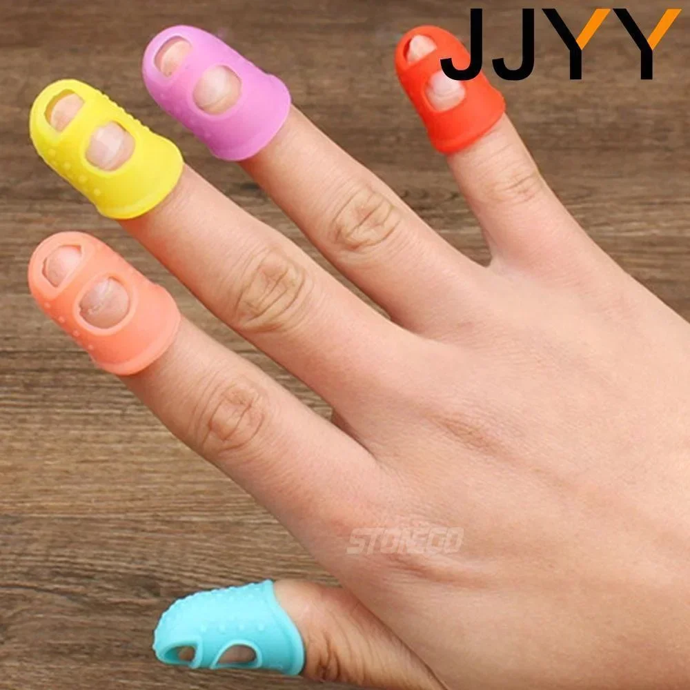 5 Piece Multi-functional Silicone Guitar Protective Gloves Hollow Breathable Hand-stitched Finger Training Accessories