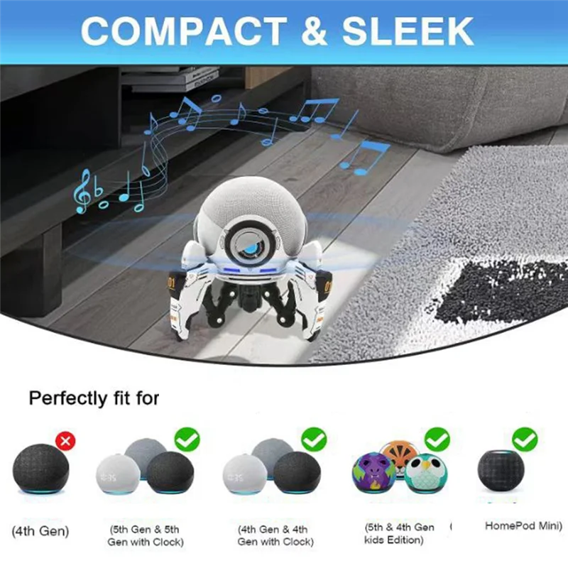 B04C-Voor Homepod Mini Stand Voor Echo Dot 4Th/5Th Gen, ruimtebesparende Alexa Dot 4Th/5Th Gen Desktop Speaker Stand