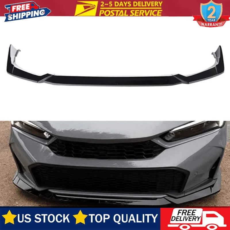 

Губа переднего бампера для Honda Civic седан Hatch 2025 глянцевый черный передний бампер сплиттер для губ передний сплиттер спойлер комплект кузова тюнинг