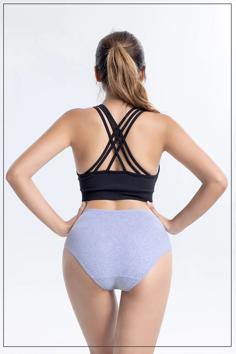 3 Teile/satz Frauen Sexy Nahtlose Baumwolle Höschen Große Größe Unterwäsche Weibliche Unterhose Mädchen 6 Einfarbig Weiche Slip Dessous 8815 – Detail 5