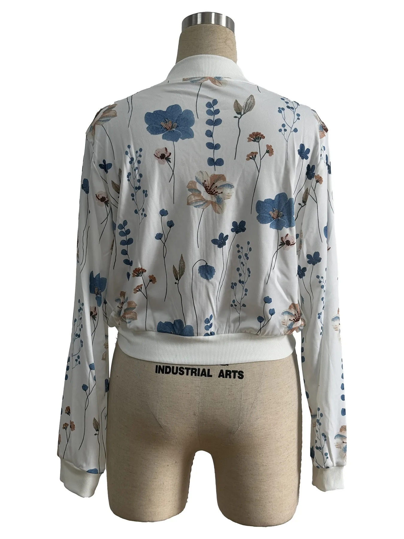 Осень-зима 202, женская куртка на молнии с цветочным принтом, короткое повседневное пальто с длинным рукавом, уличная одежда, повседневная уличная легкая теплая куртка