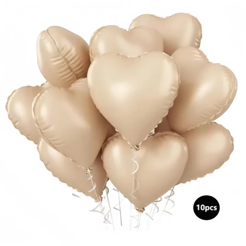 10/30/50 قطعة 18 بوصة القلب ستار بالونات خمر الوردي البيج الأخضر احباط بالونات للكبار الاطفال عيد ميلاد سعيد الزفاف DIY بها بنفسك حفلة دي #6