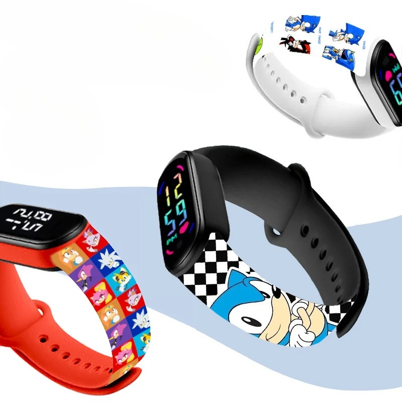 Kids LED Watch Touch Control Digital Watch Silicone Strap Waterproof Sport Wristwatch for Boys Girls Children Birthday Gift