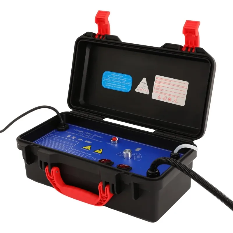 110V Handheld High Pressure Steam Cleaner for Cars,1700W Portable High Temperature Steam Cleaner 3-3.5bar Steam Cleaning Machine