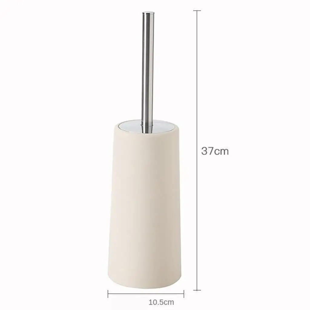 Toilet Brush Long Handle Bathroom Bowl Scrub Cleaning Brush Beige