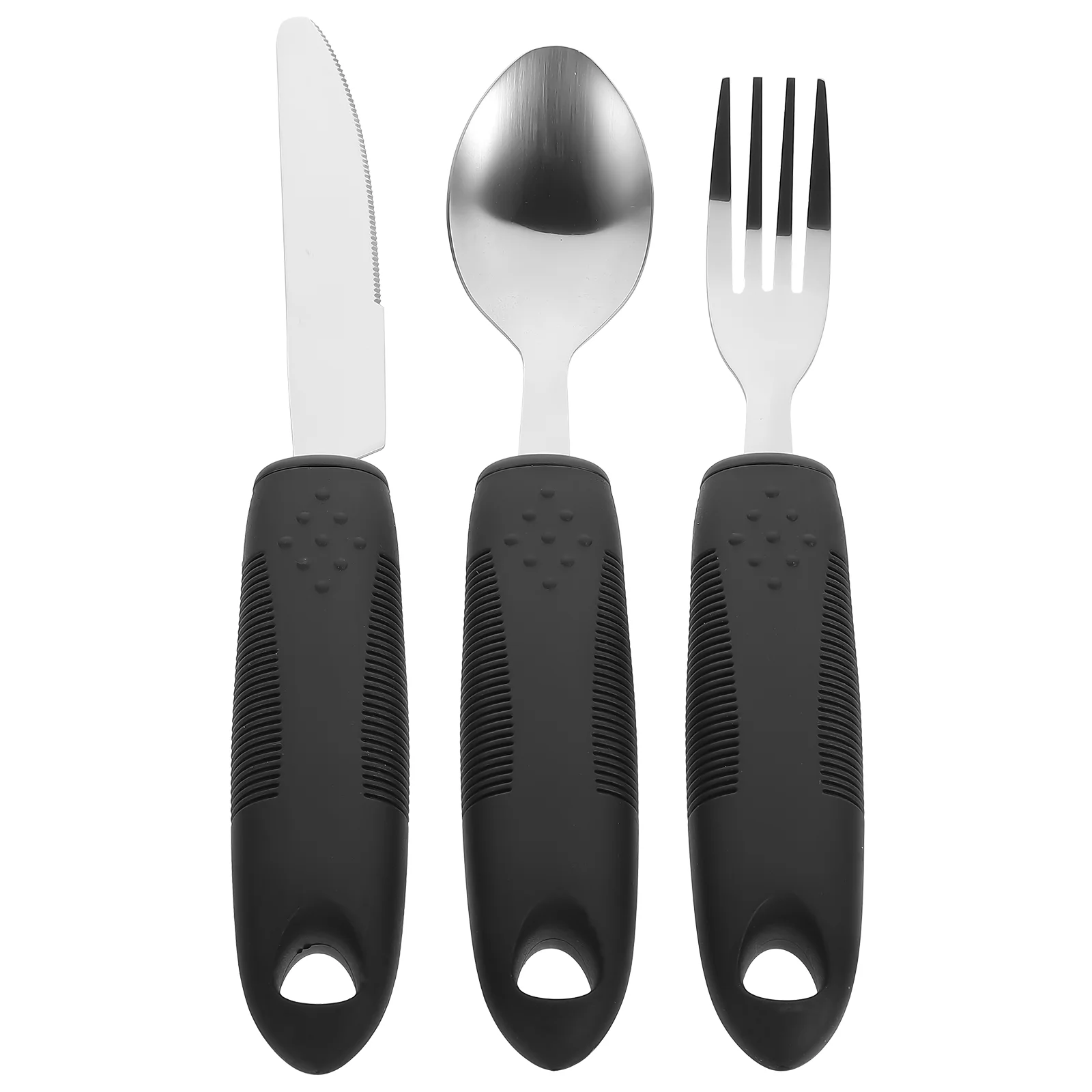 

Cutlery Set Anti-shake Tableware for The Elderly Old Man Gifts Portable Stainless Steel Adaptive Eating Utensils