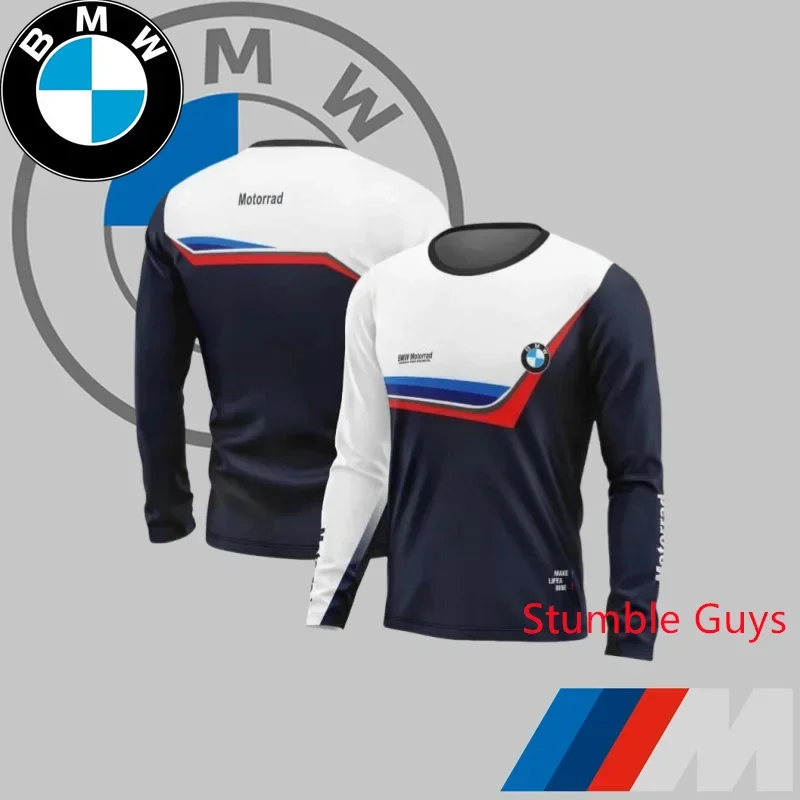 

BMW M Power Летняя мужская футболка с длинным рукавом Спортивная гоночная мотоциклетная винтажная классическая модная повседневная одежда ​