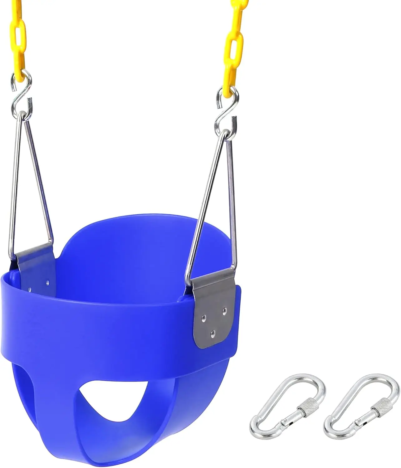 

Toddler Swing with High Back Bucket Seat, Coated Chains, for Swing Set or Tree