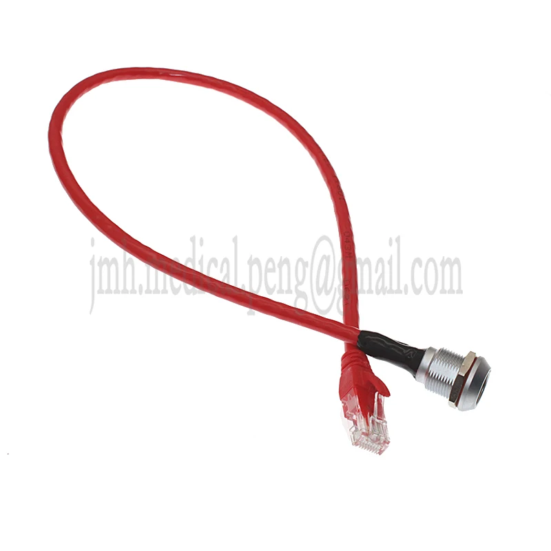 EGG 0K 2 3 4 5 6 7 9 Pin Water Proof Socket Assemble RJ45 Crystal Head  Connecting Line For Audio And Video Signal Transmission
