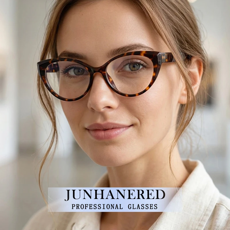 

Brand Design Women Cat Eye Frame Progress Hyperopia Photochromic Prescription Glasses Anti Blue Ray Myopia Astigmatism Eyewear