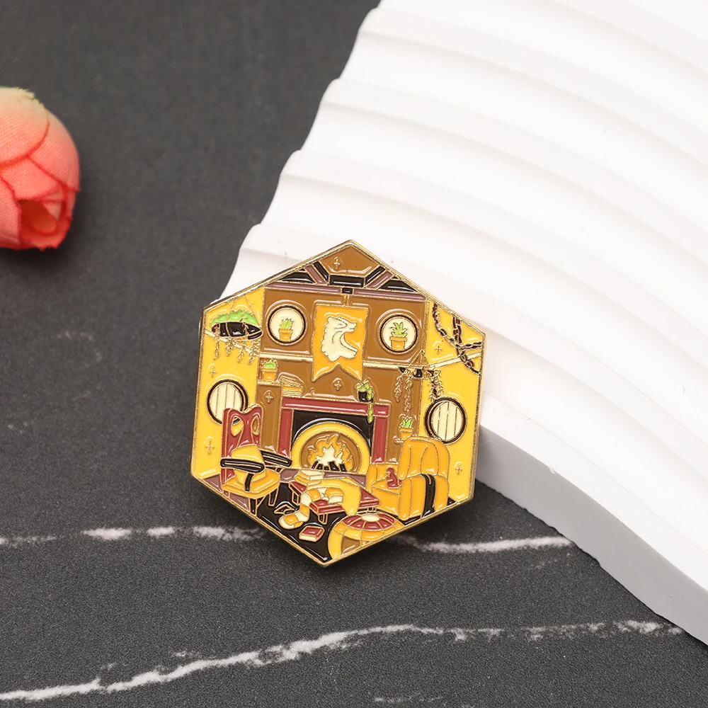 Filme temático pinos broche criativo matical sala da escola geométrica esmalte emblema crachá lapela pino jóias cosplay acessório prop presente