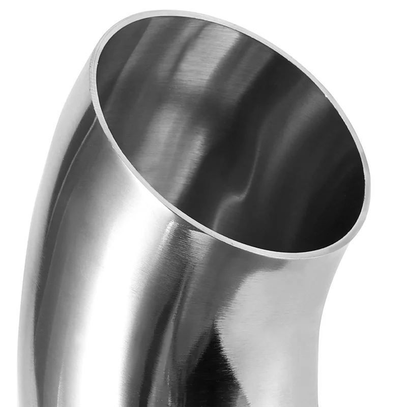 لأنبوب كوع العادم المعدل للسيارة، درابزين متوافق مع 2 عبوة 3 بوصة 304 من الفولاذ المقاوم للصدأ 90 °   كوع مغزل بيند، سمك 2 مم