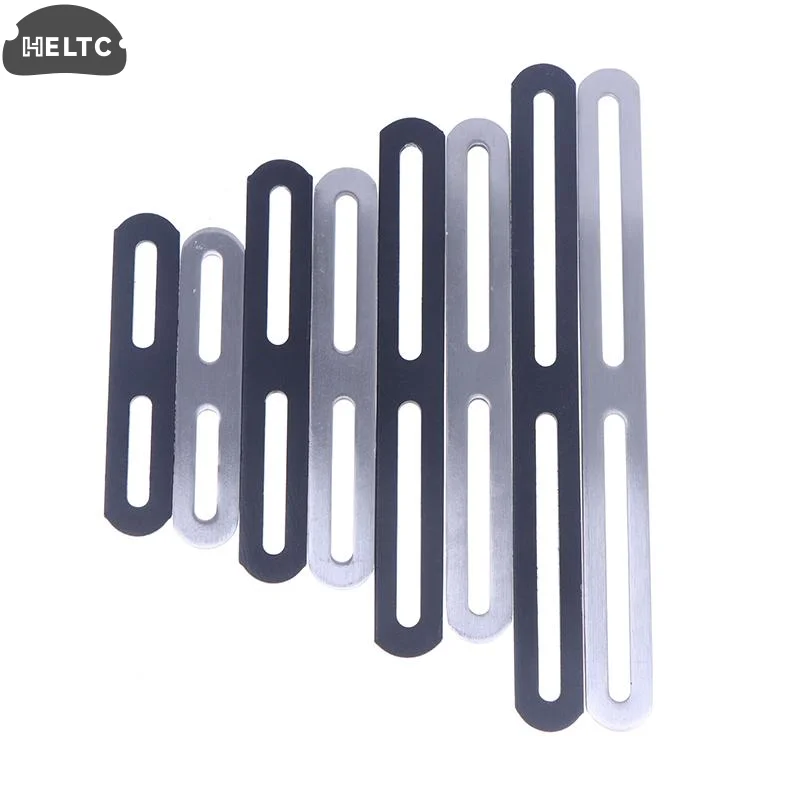 1 ชิ้นสแตนเลสสตีลตรงมุมสีดํา/เงินหนา 180 องศาแบนคงที่ Bracket Connector ผู้ถือเฟอร์นิเจอร์